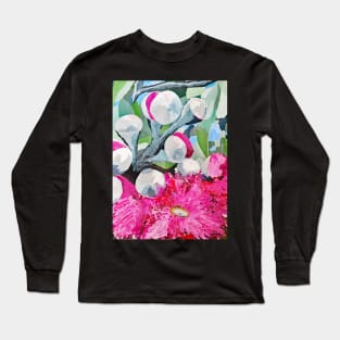 Textured Pink Tones by Australian Artist Leah Gay Long Sleeve T-Shirt